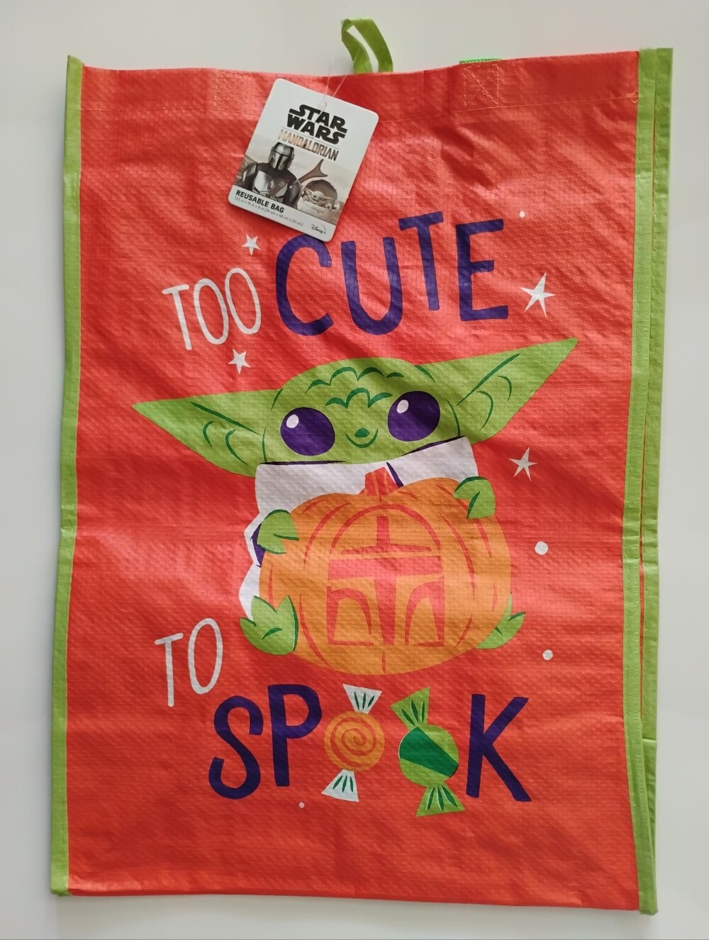 Baby Yoda Halloween Tote Bag